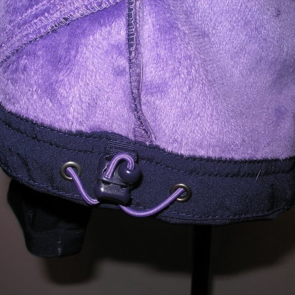 Kirkland Womens Large Navy Jacket Coat Full Zip Pockets Purple Fleece Lined Fit - Picture 10 of 13